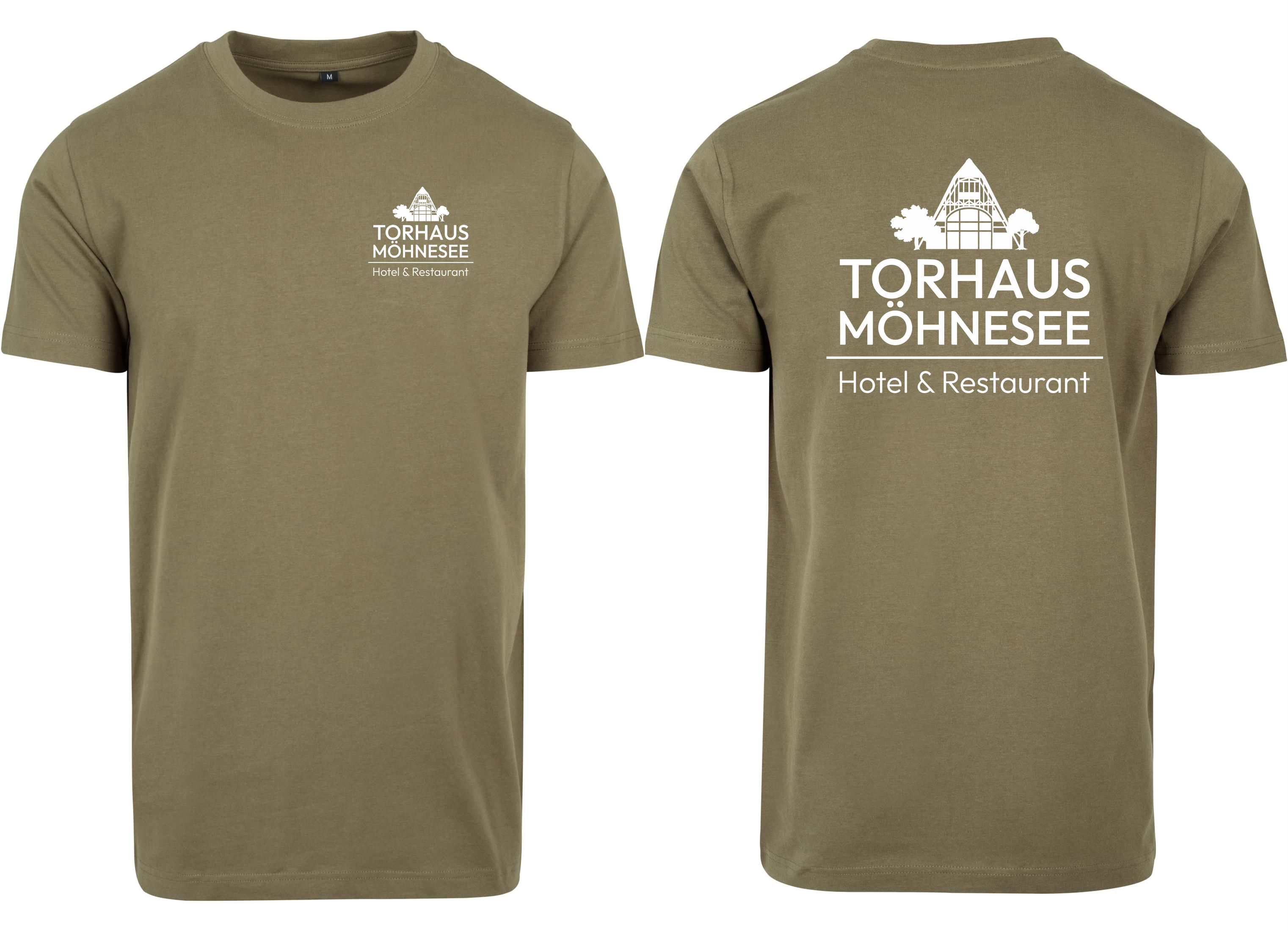 Torhaus T-Shirt Unisex inkl. beidseitigem Druck Khaki